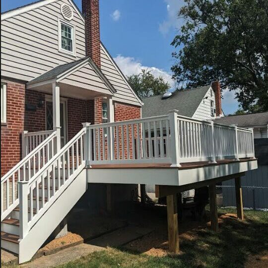 New deck constructed and designed by WS Contractors Bel Air MD