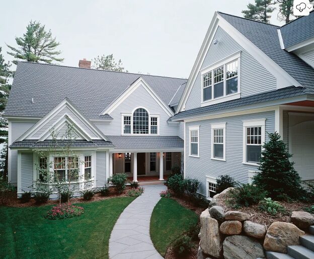 Custom built home with new siding, gutters and shingles