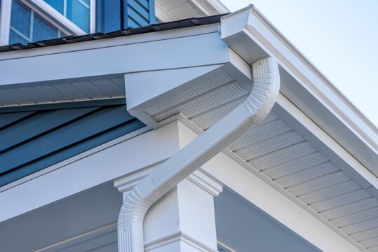 Gutter and downspout installation